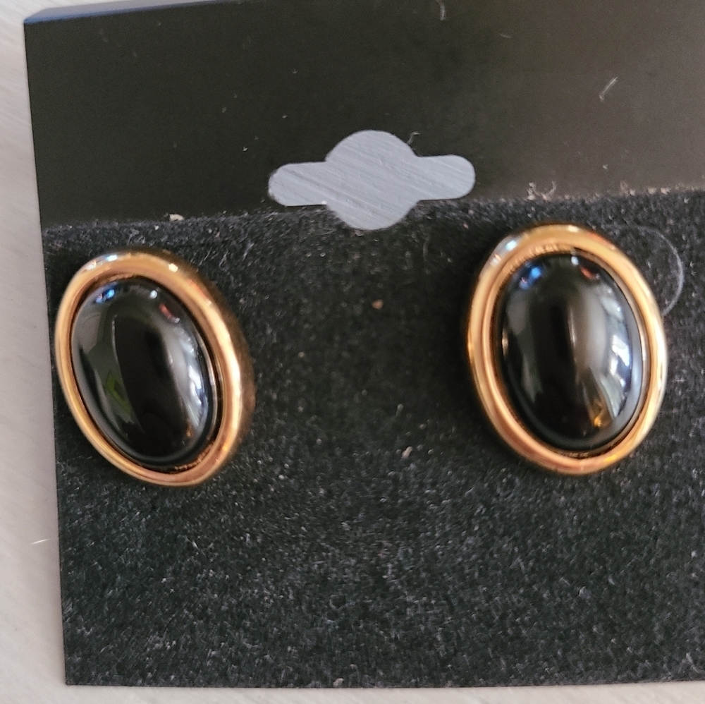 925 sterling silver gold overlay black onyx Hp 🔥🔥🔥